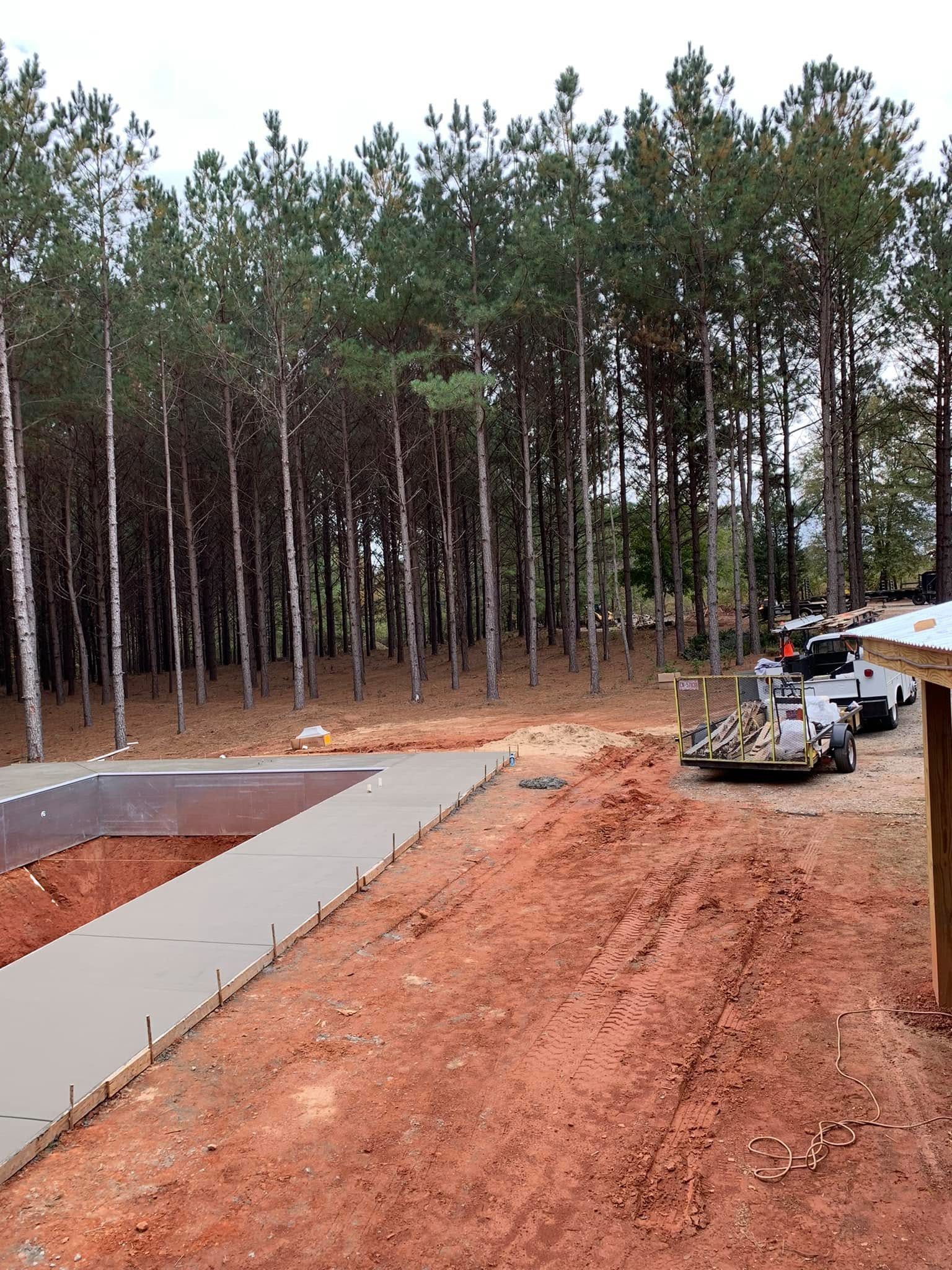 Broom-finished pool deck built for everyday traction