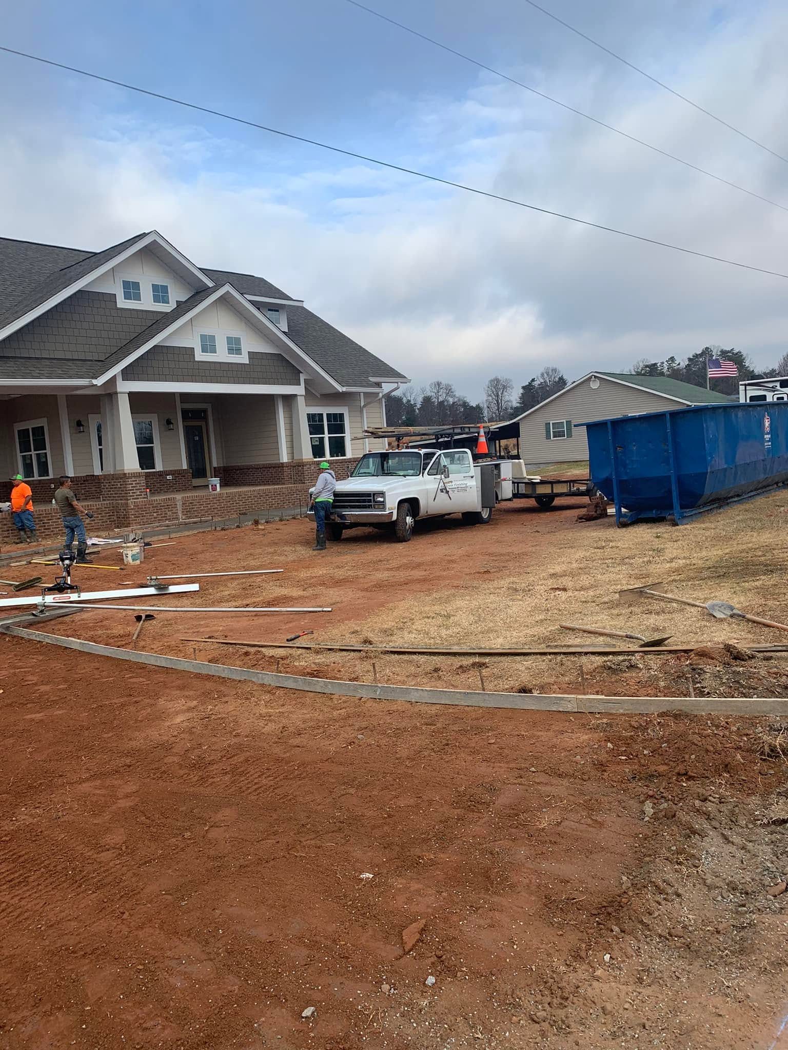 Reinforced concrete retaining wall construction detail